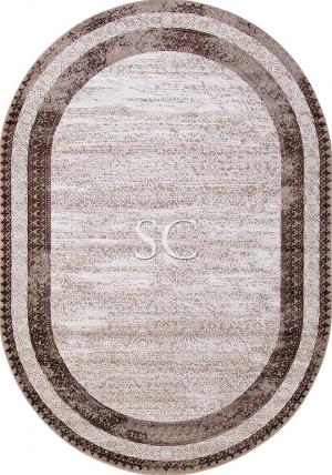 Ковер Armina 04041 dark brown овал